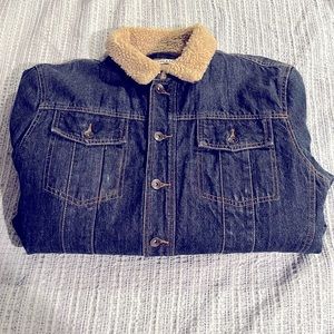 Fleece Lined Denim Trucker Jacket